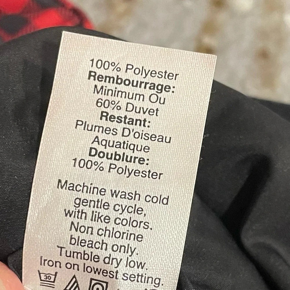 J. CREW Excursion Buffalo Red Black Plaid Vest Down Filled XS - Picture 6 of 9